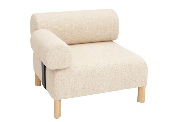 PEBBLE SINGLE-ARM REST-BONE